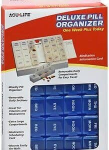 Acu-Life Deluxe Pill Organizer One Week Plus Today - 1 Each, Pack of 3