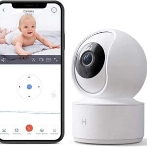 Smart Indoor Camera 1080P Wireless Security WiFi Pet Baby Cam with Two-Way Audio