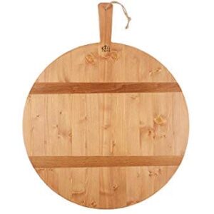 etúHOME Reclaimed Pine Round Charcuterie Board, Large (22.5" X 28" X 1")…