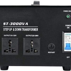 ZGROCK 3000-Watt Voltage Converter Transformer - Step Up/Down - 110V/220V - Circuit Breaker Protection