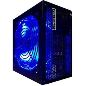 HIGH POWER 550W Quiet Blue LED Fan 80plus Efficient Dual PCIe Upgrade Desktop PC/AMD Ryzen Gaming Power Supply