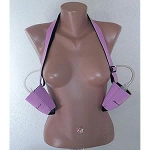 A mannequin with two bags on their breast