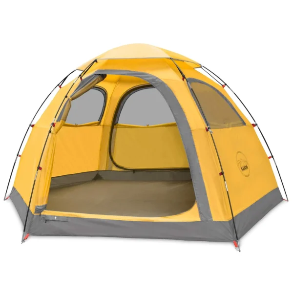 KAZOO Camping Tents 4 Person Waterproof Instant Tents 4 People Cabin Tent Easy Setup with Sun Shade Automatic Aluminum Pole